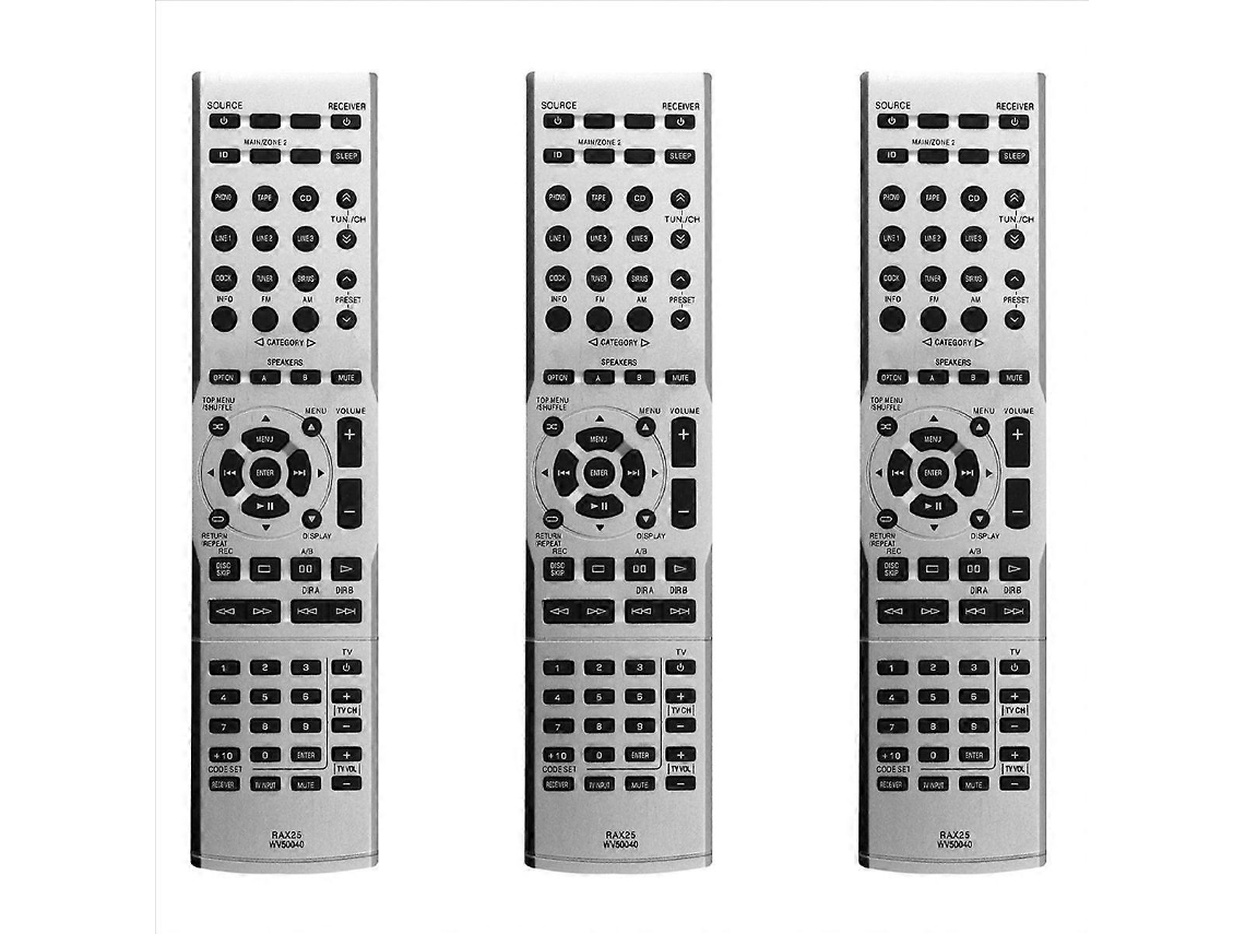 Controle remoto de substituição Rax25 Wv50040 para receptor de áudio R-s500