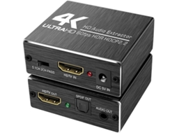 Adaptador Divisor e Extrator Óptico Estéreo 4k 60hz de 3,5 Mm Compatível SFUSHOS