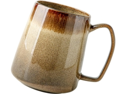 Caneca De Cerâmica Artesanal Exclusiva Com Arte Única Em Esmalte Raku, Capacidade De 350ml, Para Amantes
