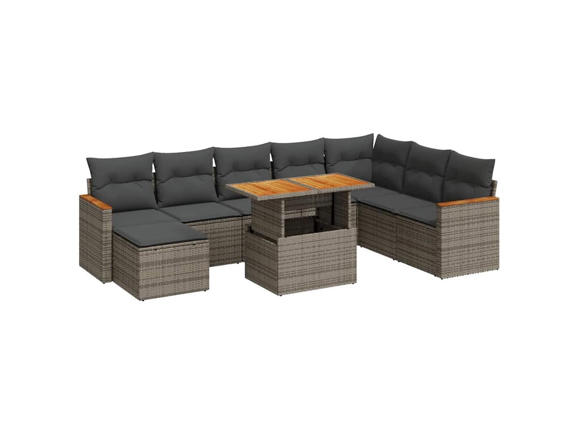 Garden Sofa Set, Garden Sofa Sets Vidaxl Cinzeto Rattan / Vime (n/a)