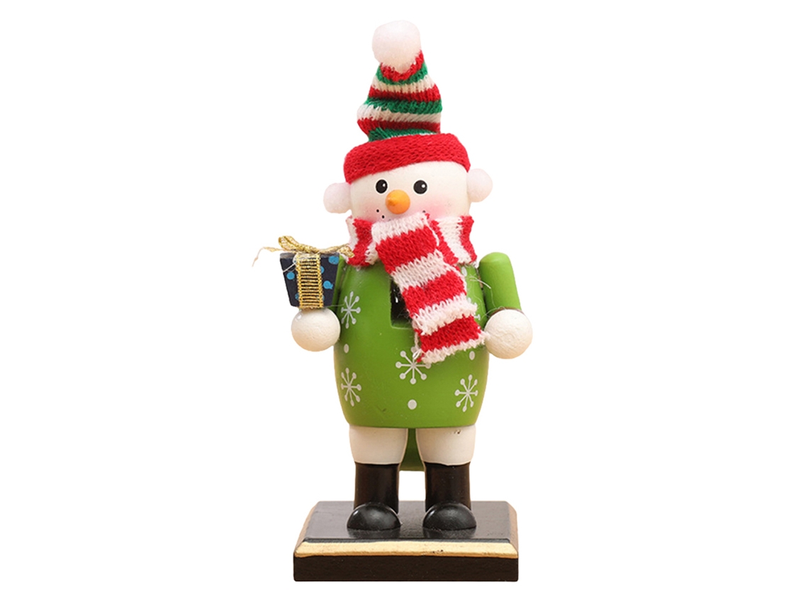 ORNAMENTO de Quebra-nozes de Madeira para Natal com 7x16cm S/MARCA