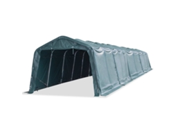 Vidaxl Tenda Para Gado Removível Pvc 550 G/m² 3,3x16 M Verde-escuro