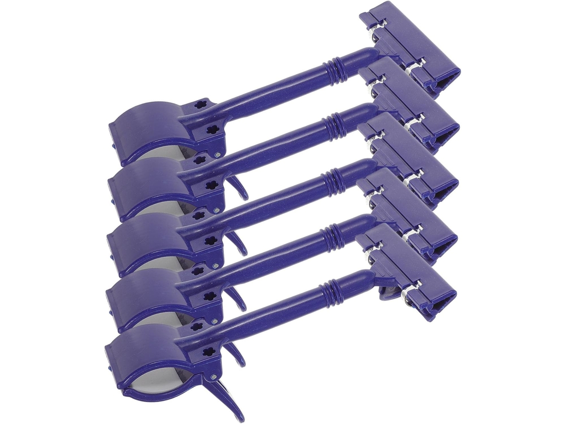 Suporte para Placas Duplas com 5 Clipes, Boca Plástico Resistente, Clipes Azul Fáceis de Fixar para Exibição Em