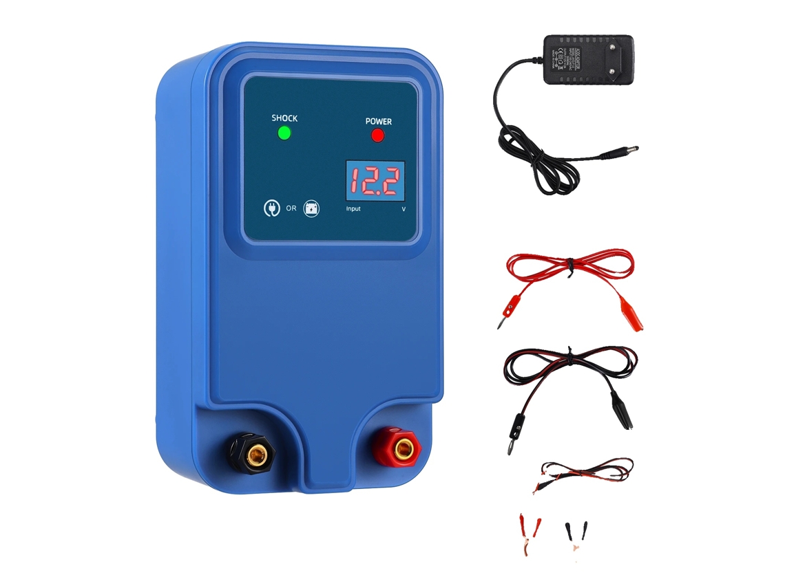 Energizador De Cerca Elétrica, Design Durável, Compatibilidade Versátil Com Animais, Azul