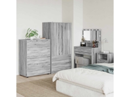 Vidaxl Gabinetes De Armazenamento 80 X 48 X 105 Cm Cinza Sonoma