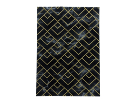 Naxos Parallel B Tapete Pelo Curto Retangular 200x290cm Dourado
