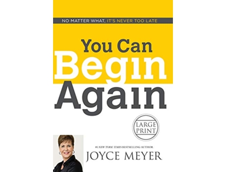 Livro You Can Begin Again de Joyce Meyer (Inglês - Capa Dura)