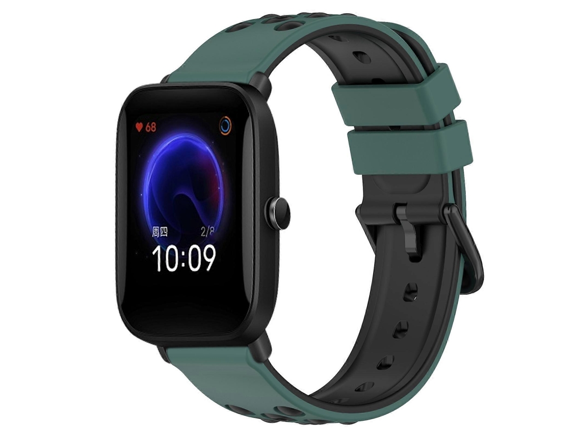 Pulseira De Silicone Poroso Bicolor De 20 Mm Para Amazfit Pop