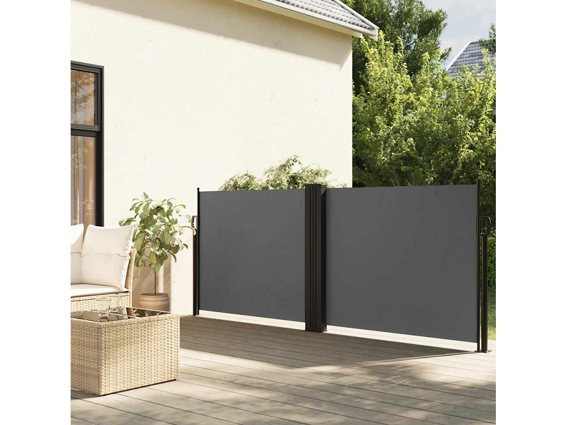 Vidaxl Toldo Lateral Retrátil 120x1200 Cm Antracite