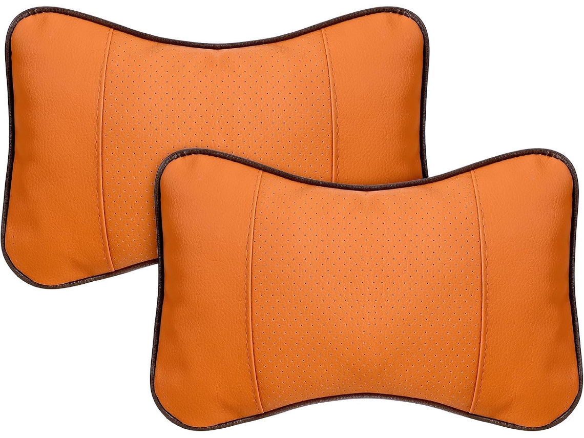 2 Almofadas Ergonômicas de Acrílico para Pescoço, Confortáveis e Que Melhoram a Postura, Marrom, Uso CHABERLU