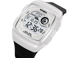 Lurelia Relógio Digital Desportivo, Visor Digital, Led, Cronómetro, Alarme, Data/calendário, 12/24h, 3mm, 255 Mm, 13,3 Mm, 30,5 Mm, Tpu, Branco