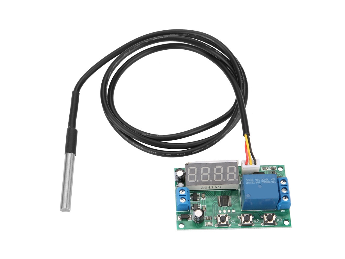 Módulo Controlador de Temperatura Led Yyw com Sensor Relé de Controle de Temperaturas | S/MARCA