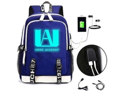 Mochila Escolar My Hero Academia Com Carregamento Usb Aquaforge