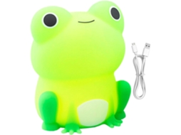 Luminária Infantil Em Formato De Sapo, Com Sensor Toque E