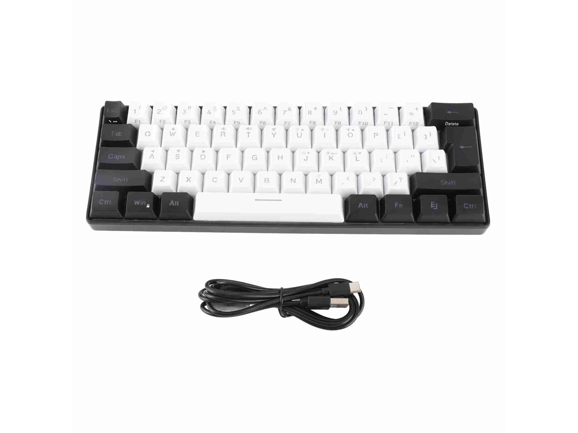 CONJUNTO DE TECLADO E RATÓN USB COM CABO, 104 TECLAS, ANTIDESLIZANTE E IMPERMEÁVEL, PARA JOGOS E ESCRITÓRIO