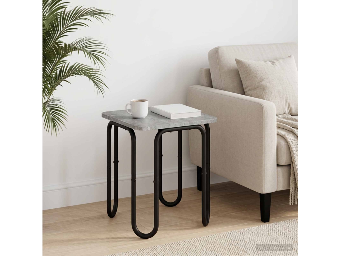 Vidaxl Mesa De Centro Sonoma Cinzento 40 X 40 X 45 Cm