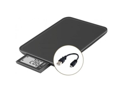Balança Culinária Slide 10 Preta Usb Reparável Brilvibera