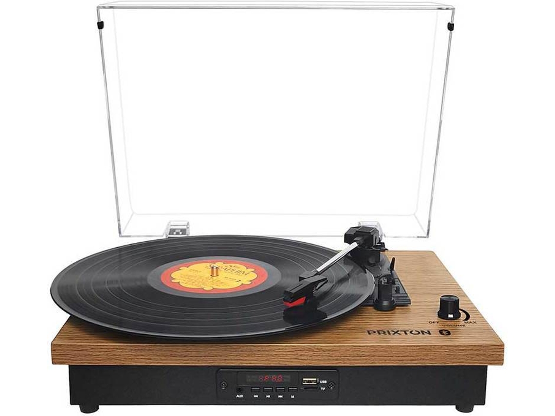 Gira-Discos PRIXTON Studio (Manual - Velocidade: 33 1/3 - 45 - 78)