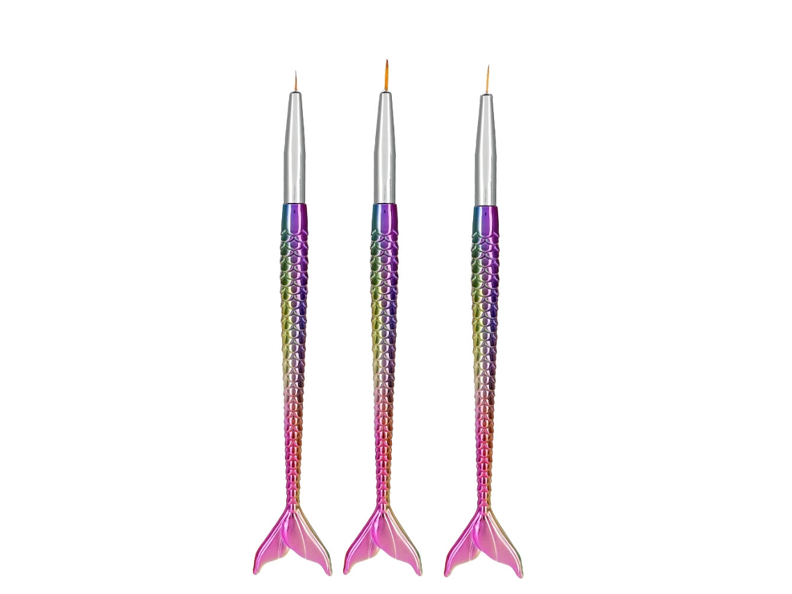 3pcs Caneta De Pintura Para Unhas Com Cabo Anti-derrubada Ferramentas De Manicure Artística De Qualidade