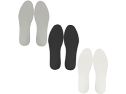 Palmilhas Anti Fadiga De Látex Respiráveis E Absorventes, 3 Pares, Confortáveis Para Calçados Masculinos E Femininos