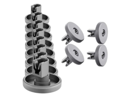 Conjunto de 12 Rodízios para Cesto Inferior de Lava louças AQUAFORGE