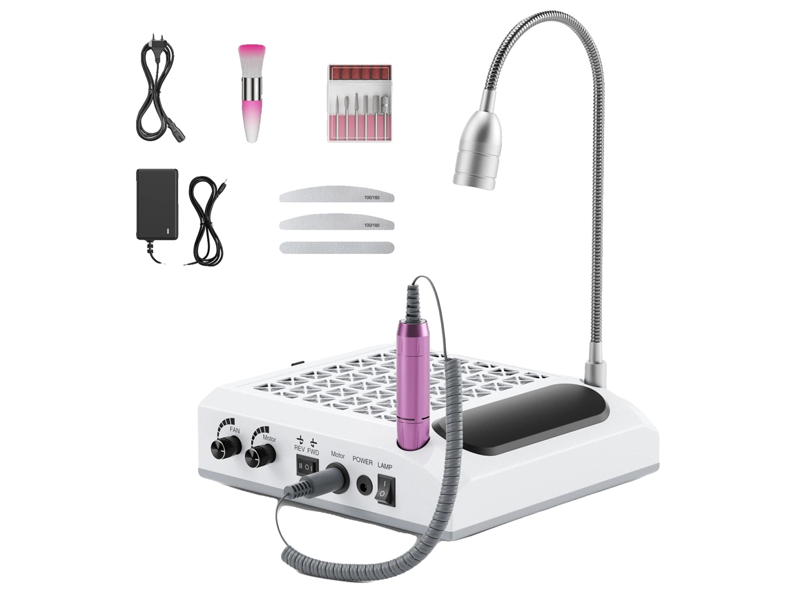 Máquina De Unhas, Funcionalidade 6 Em 1, Furadeira Elétrica Poderosa, Branco