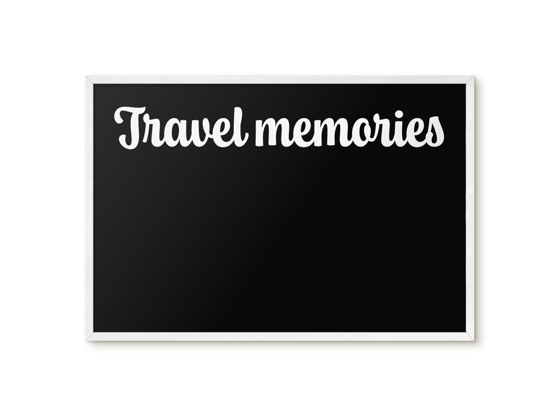 Magnetic Board Travel Memories For The Living Room Espelharte (60x40 Cm)