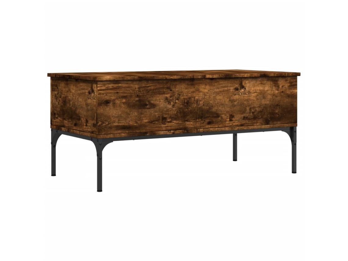 Conjunto 1 Mesa De Centro Vidaxl Marrom Metal (100 X 50 X 45 Cm)