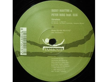 Vinil Varadero, Ricky Martini Peter Wag Feat. Elia Tambour
