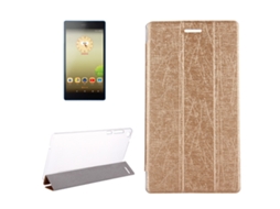 Capa‑flip Horizontal De Couro Halinuia Com Textura Osso‑oráculo E Suporte Triplo Para Lenovo Tab 3 730m