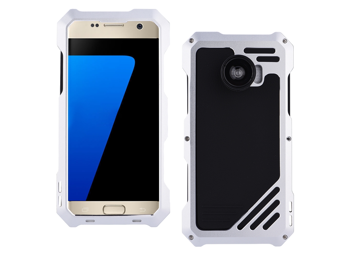 Capa Rugged LAXISCREED S7 Prata Proteção de Lente