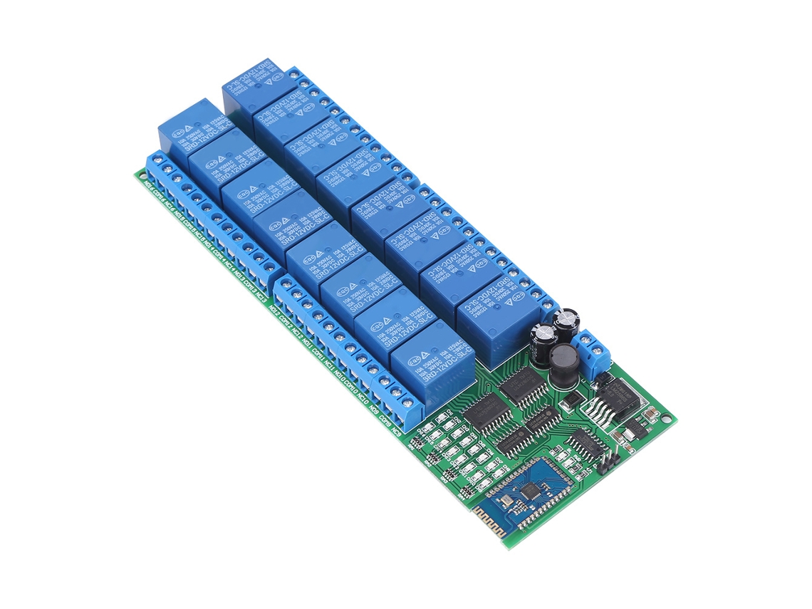 Laxiscreed Placa De Relés Bluetooth 12v 16 Canais, Compatível Com Android E Controle Remoto Sem Fios