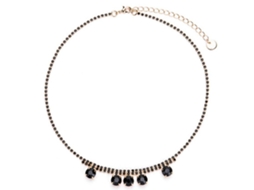 Colar De Mulher Pendente Strass Acessório Fashion