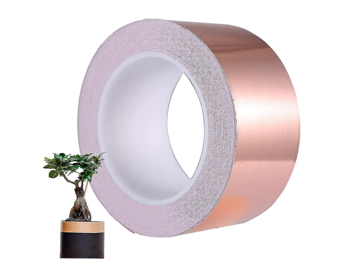 Fita Adesiva Condutora de Folha Cobre para Vitrais, Circuitos, Papéis e Reparos Elétricos (50 Mm X GOKOCO (5 Unidades)
