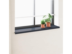 Vidaxl Soleira De Janela Antracite Com Veios De Madeira Pvc