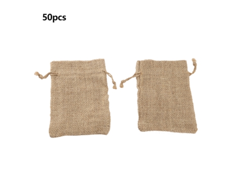 Sacos De Presente Com Cordão, 50 Unidades, Para Lembranças De Casamento, Festas, Joias, Doces Aiailikill