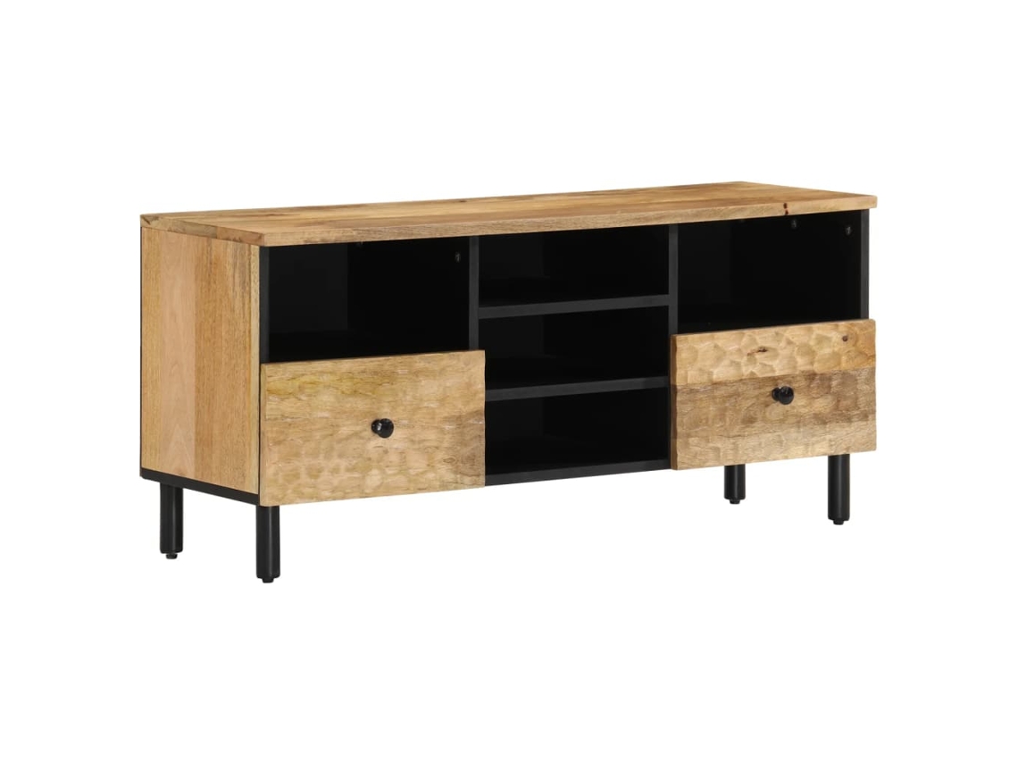 Vidaxl Móvel De Tv 100x33x46 Cm Madeira De Mangueira Maciça