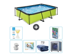 Piscina Exit Retangular 300x200x65 Cm 5 peças S286 EXIT TOYS