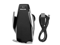 Cargador Sem Fio Para Carro Com Suporte, Carregamento Rápido, Sensor Infrarrojo E Fixação Automática
