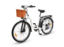 Bicicleta Elétrica Dyu C6 Para Adultos Bicicleta Elétrica Urbana De 26 Com Cesto Motor De 350 W Bateria De 36 V E 12,5 Ah