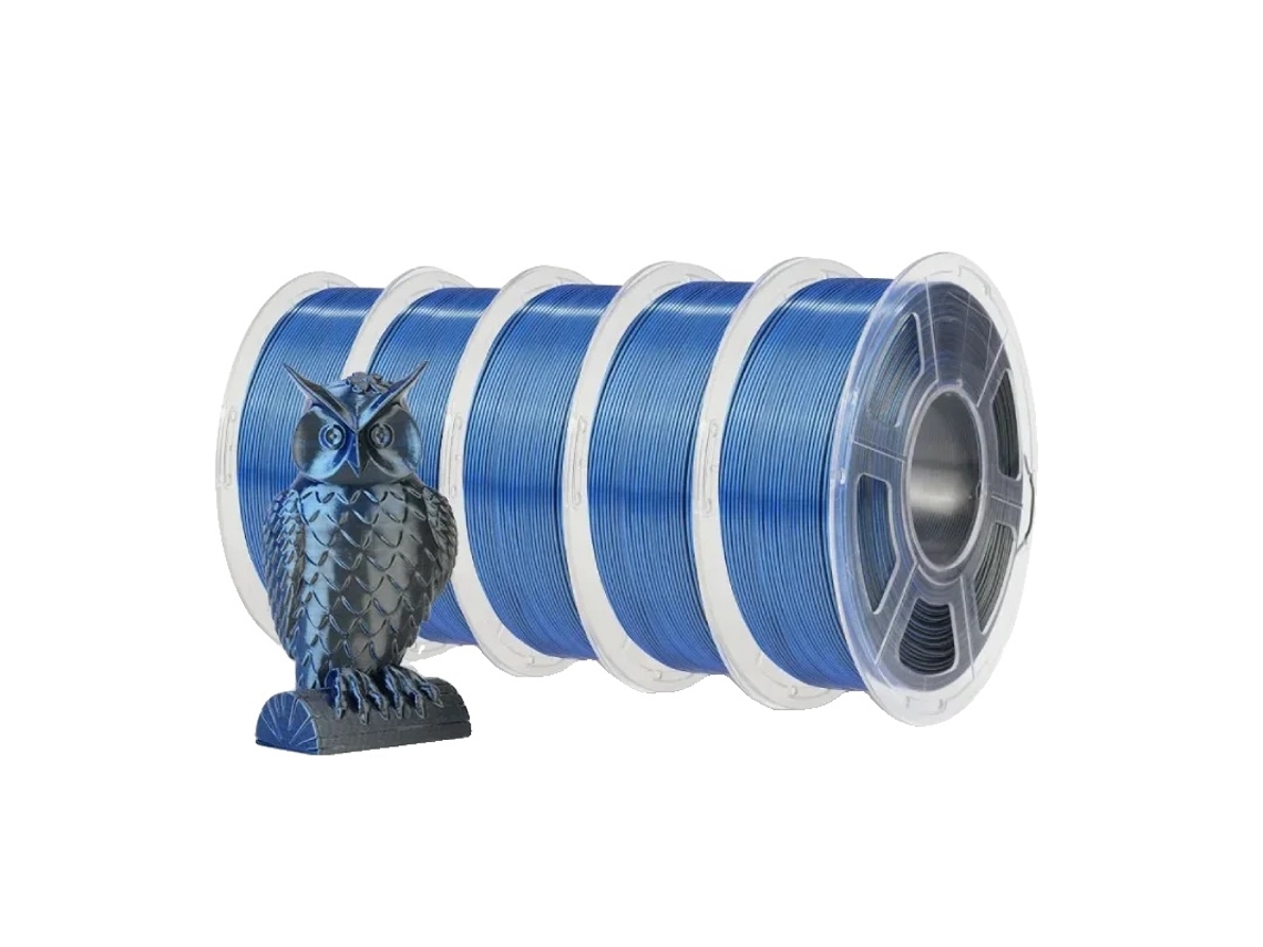 Sunlu 3d Printing Filament, Silk Finish, Low Shrinkage Rate,dc Preto Azul Oem