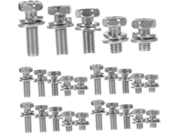 Kit De Parafusos Hexagonais, Terminais De Bateria Com Parafusos