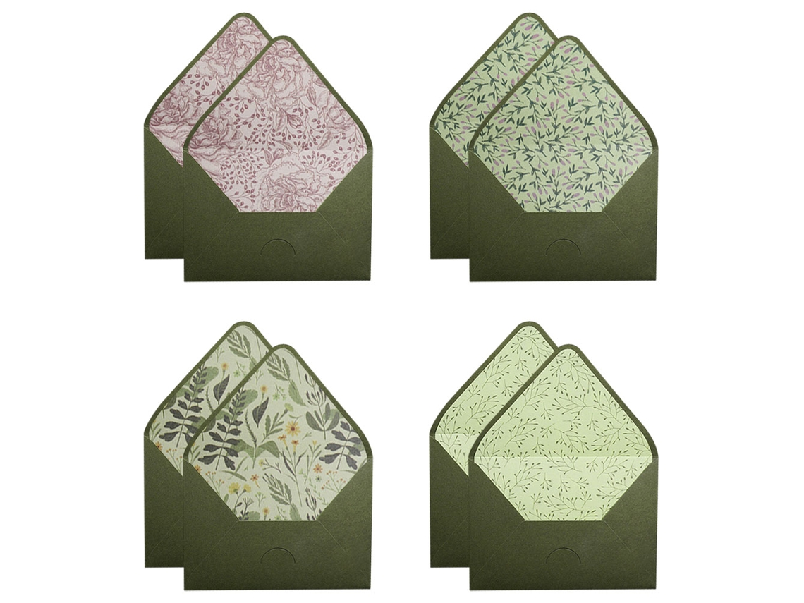 Pacote Com 8 Envelopes De Convite Com Aba Em V Para Cartões Aniversário Casamentos Formaturas Cartões Comemorativos Chá De Bebê 16 X 11,3 Cm ZMDECQNA