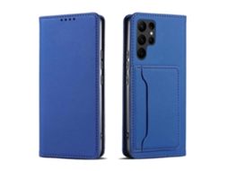 Capa De Couro Para Celular Com Suporte Para Cartão Magnetism Skin Feel