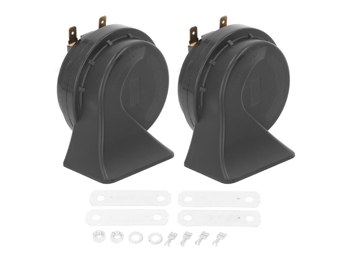 2 Pçs Buzina Elétrica Caracol 130db Super Forte À Prova D'água 12v Para Carro Moto Caminhão Barco
