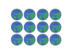 12pcs Bola Macia De Globo Terrestre 63mm Pu Squeezable Para Alivio De Estresse Crianças Adultos