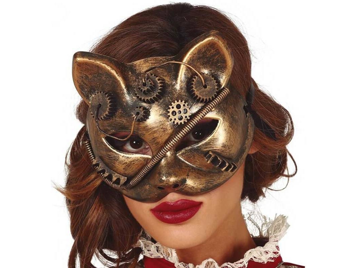 Máscara DISFRAZZES Gato Steampunk
