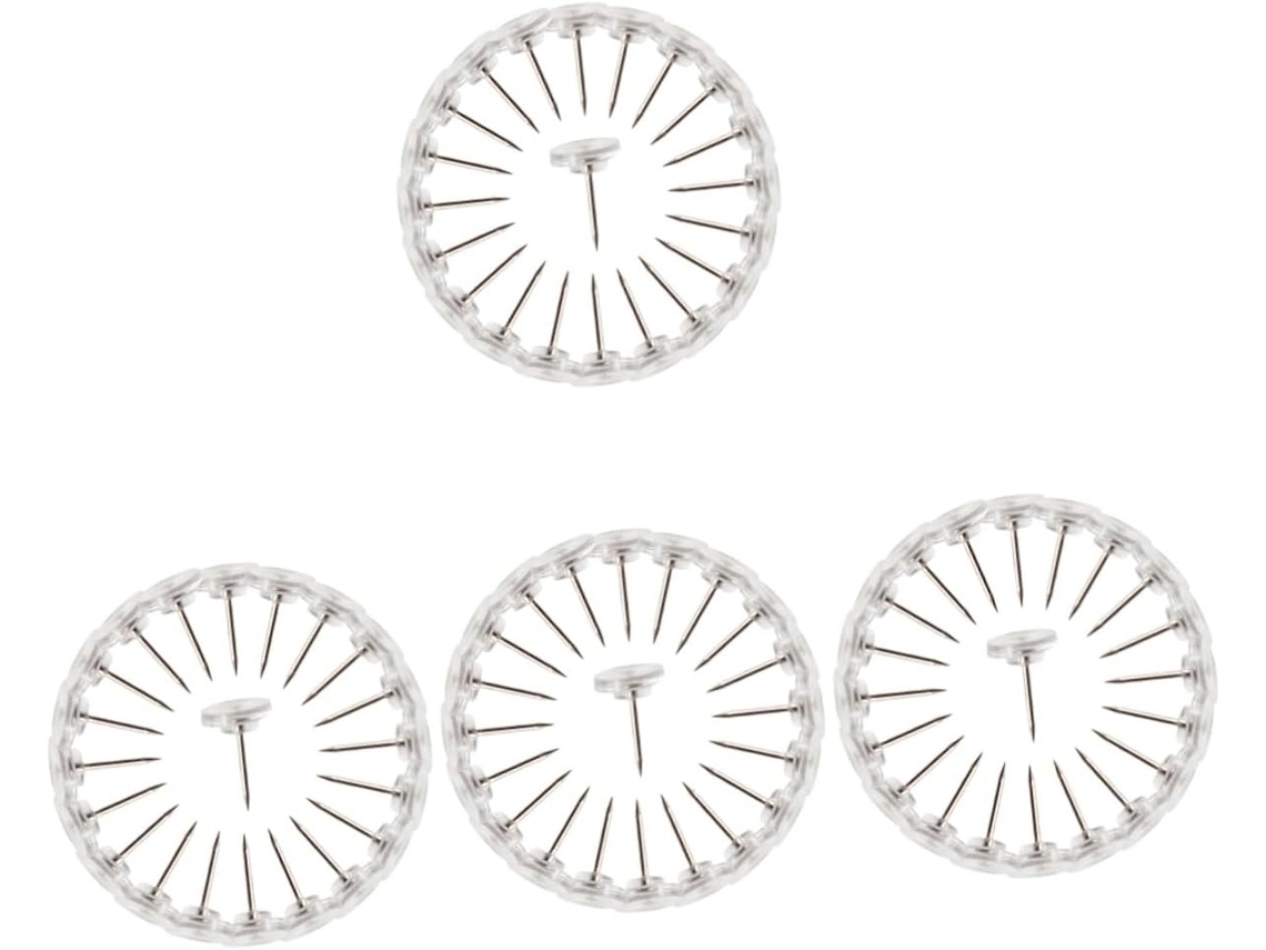 Tachinhas De Pressão Elásticas Planas Em Formato I Da , Transparentes
