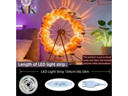 Luminária Noturna Led, Formato De Nuvem, 169 Cm, Para Quarto, Cabeceira, Sala De Estar E Ambiente Acolhedor