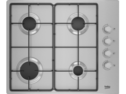 Placa de Gás de Encastre BEKO (610 mm - Aço inoxidável)